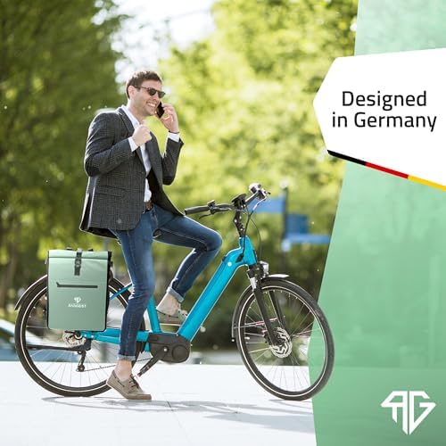 RADGEIST 3in1 Fahrradtasche für Gepäckträger - Wasserdichter Rucksack mit Laptopfach für Unterwegs - 25L - Blau