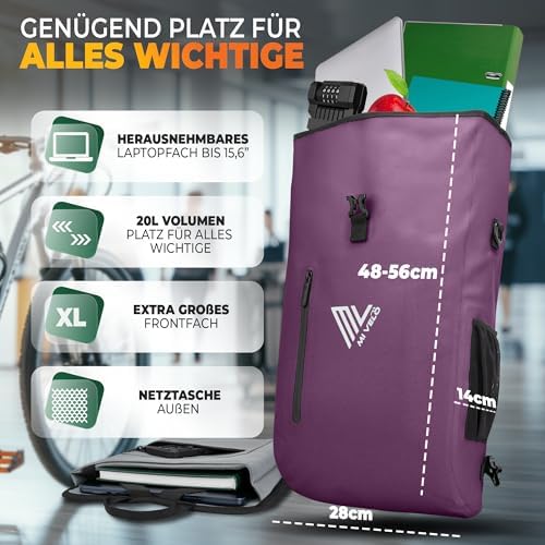 MIVELO 3in1 Fahrradtasche für Gepäckträger - 100% wasserdicht, perfekt für Abenteuer!