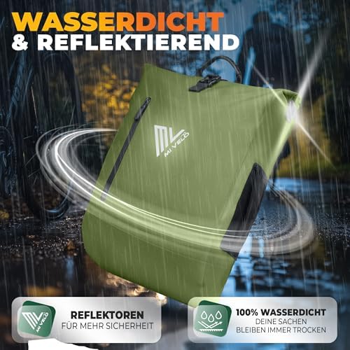 MIVELO 3in1 Fahrradtasche für Gepäckträger - 100% wasserdicht, perfekt für Abenteuer!