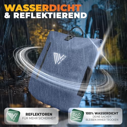 MIVELO 3in1 Fahrradtasche für Gepäckträger - 100% wasserdicht, perfekt für Abenteuer!