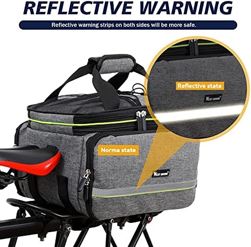 UBORSE 3in1 Fahrradtasche 35L – Wasserdicht, Reflexion für Sicherheit, ideal für Radreisen